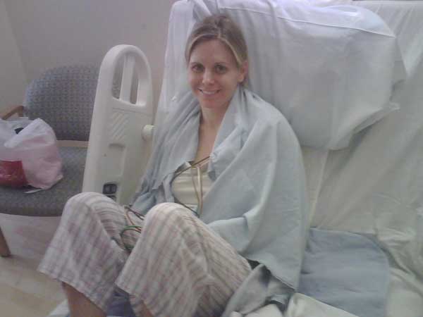 Tina in the hospital